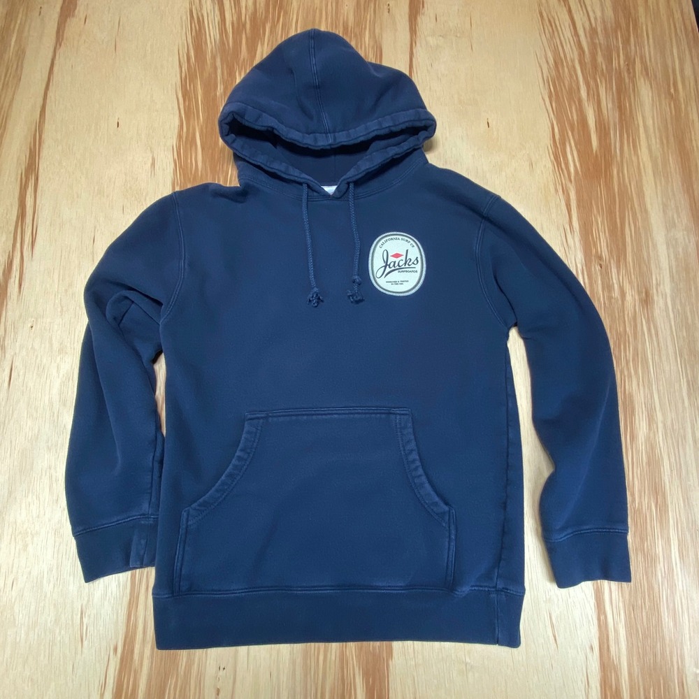 Jacks Surfboards Navy Blue Hoodie Mens Small‎